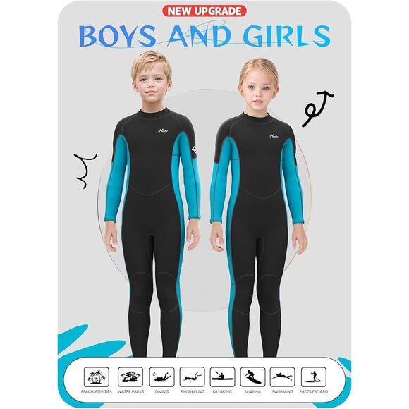 Wetsuit for Youth 3/2mm Neoprene Full Wet Suit size 13 unisex - Picture 10 of 10